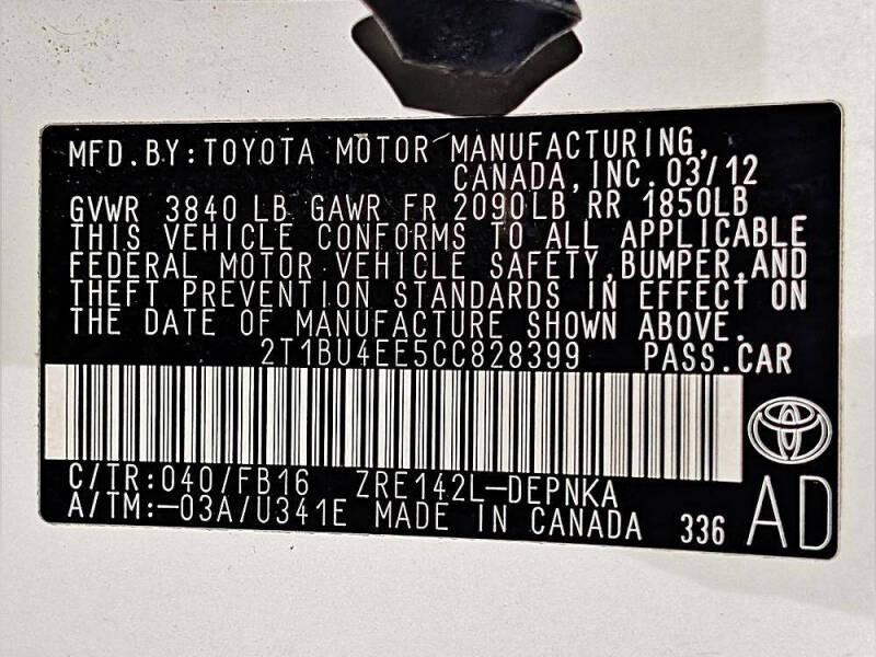 2012 Toyota Corolla LE