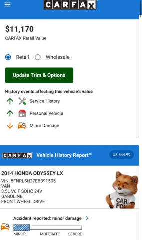 2014 Honda Odyssey LX