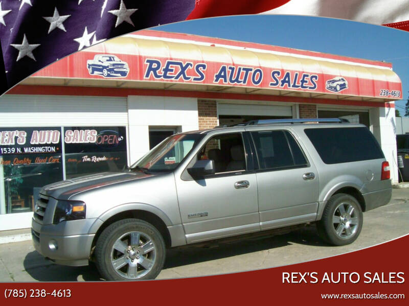 2008 Ford Expedition EL for sale at Rex's Auto Sales in Junction City KS