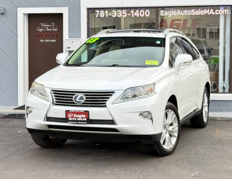 2013 Lexus RX 450h for sale at Eagle Auto Sale LLC in Holbrook MA