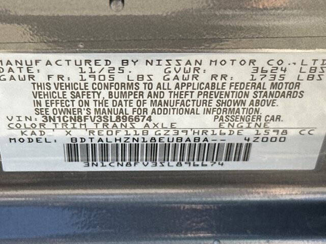 2025 Nissan Versa SR