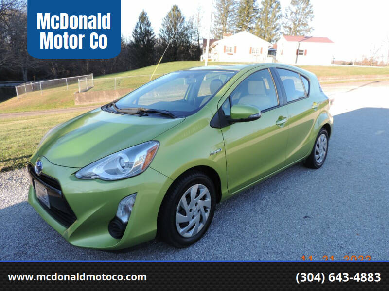 2015 Toyota Prius c for sale at McDonald Motor Co in Harrisville WV