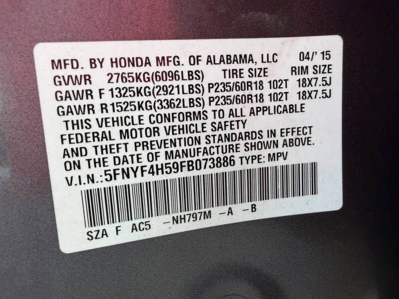 2015 Honda Pilot EX-L