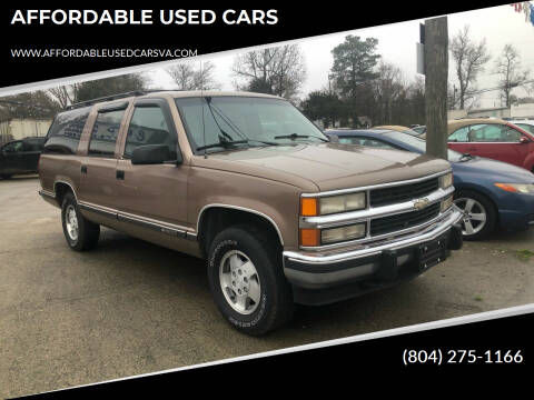 1994 Chevrolet Suburban for sale at AFFORDABLE USED CARS in North Chesterfield VA