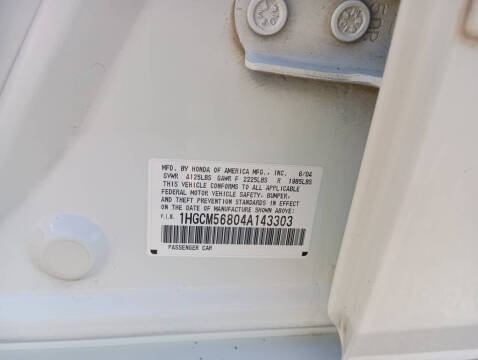 2004 Honda Accord EX w/Leather