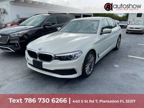 2019 BMW 5 Series for sale at AUTOSHOW SALES & SERVICE in Plantation FL