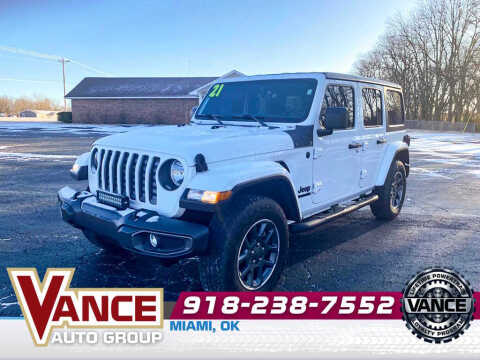 2021 Jeep Wrangler Unlimited for sale at Vance Fleet Services in Guthrie OK