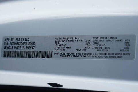 2024 RAM ProMaster