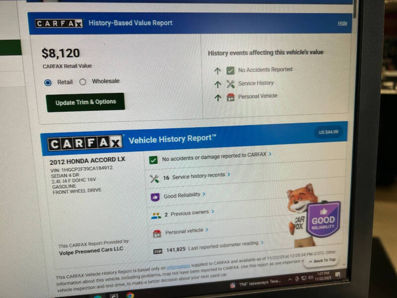 2012 Honda Accord LX