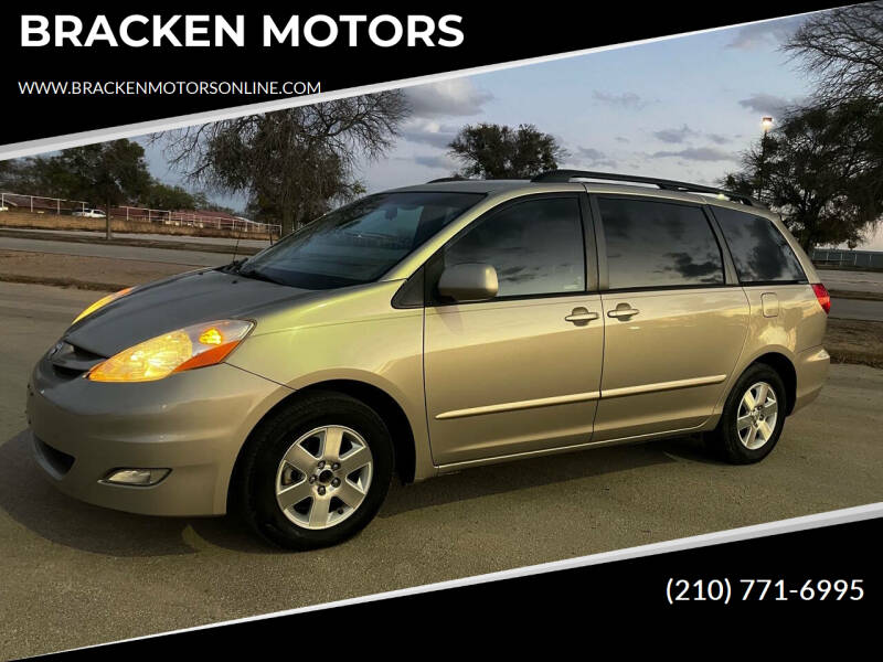 2008 Toyota Sienna for sale at BRACKEN MOTORS in San Antonio TX