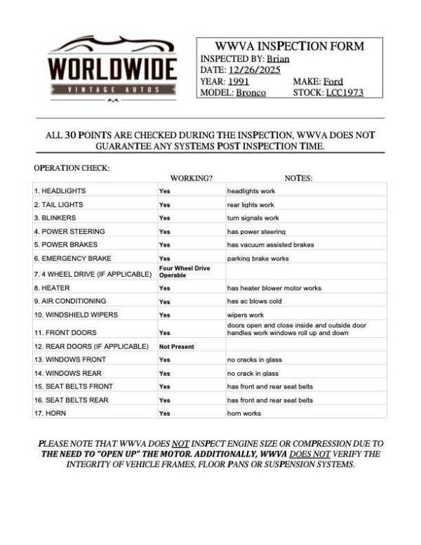 1991 Ford Bronco