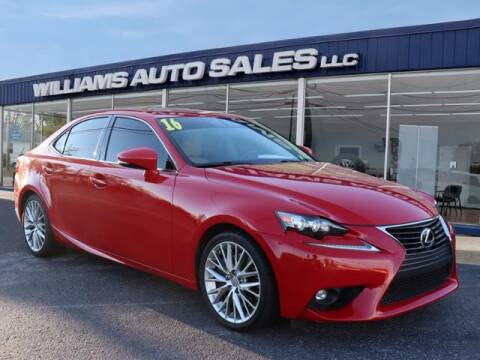 2016 Lexus IS 200t for sale at Williams Auto Sales, LLC in Cookeville TN