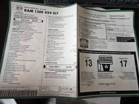 2004 Dodge Ram 1500 SLT