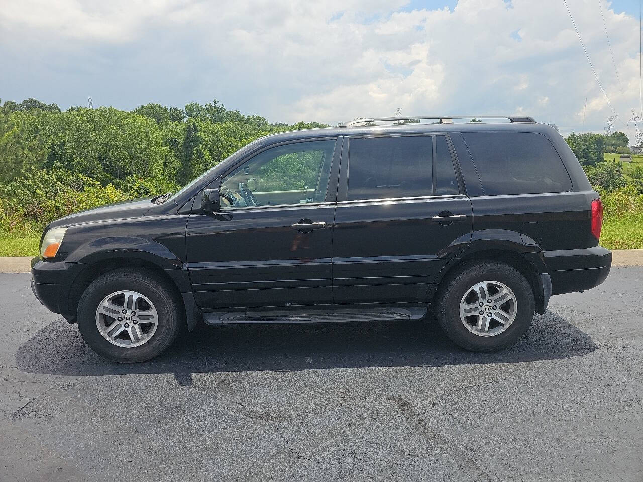 Black 2005 Honda Pilot EX-L 4dr EX-L 4WD SUV w/Leather 1
