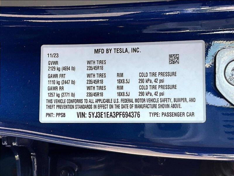 2023 Tesla Model 3