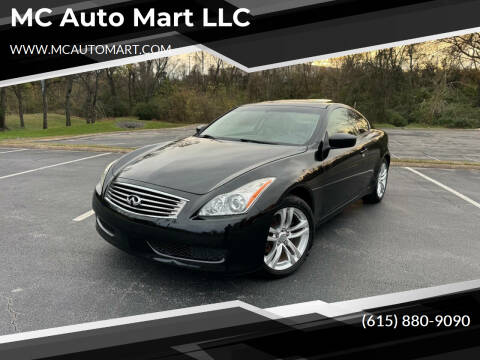 2010 Infiniti G37 Coupe for sale at MC Auto Mart LLC in Hermitage TN