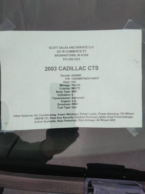 2003 Cadillac CTS