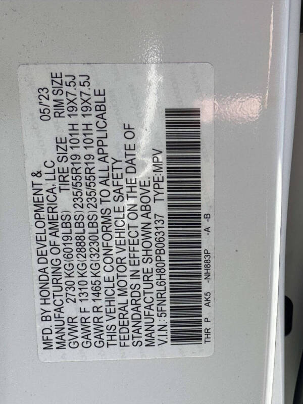 2023 Honda Odyssey Touring