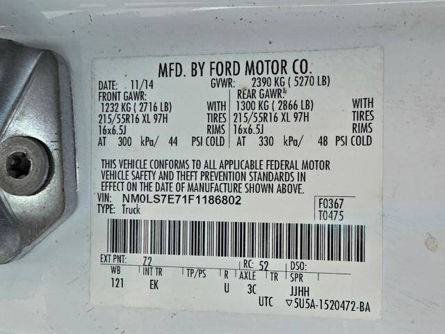 2015 Ford Transit Connect XL