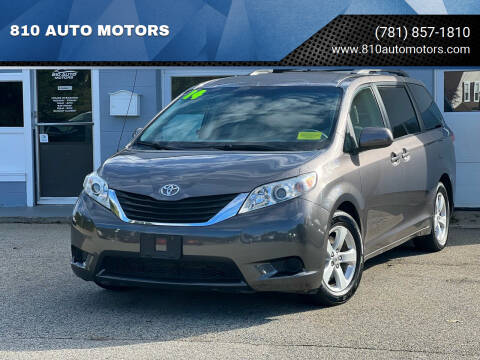 2014 Toyota Sienna for sale at 810 AUTO MOTORS in Abington MA