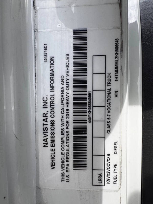 2019 International DuraStar 4300