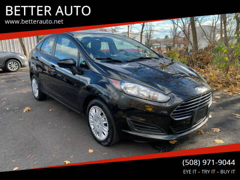 2014 Ford Fiesta for sale at BETTER AUTO in Attleboro MA