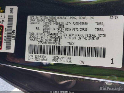 2019 Toyota Tundra SR5