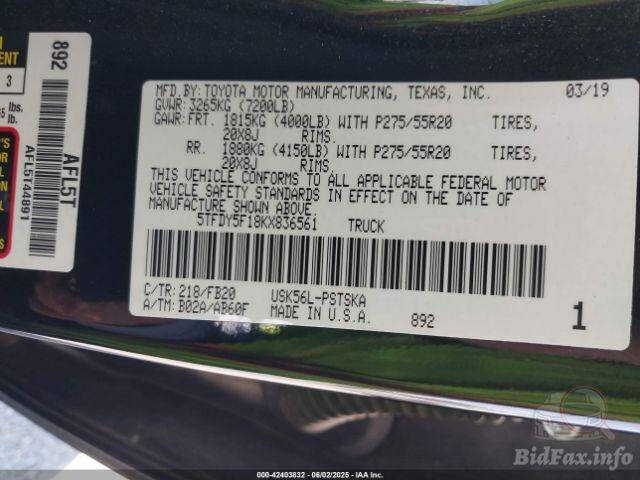 2019 Toyota Tundra SR5