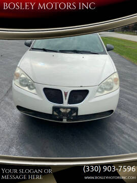 2008 Pontiac G6 for sale at BOSLEY MOTORS INC in Tallmadge OH