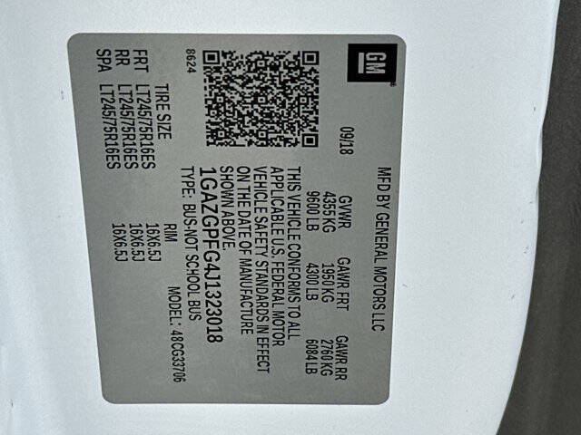 2018 Chevrolet Express LT 3500