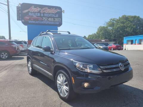 2012 Volkswagen Tiguan for sale at Auto Outlet Sales and Rentals in Norfolk VA