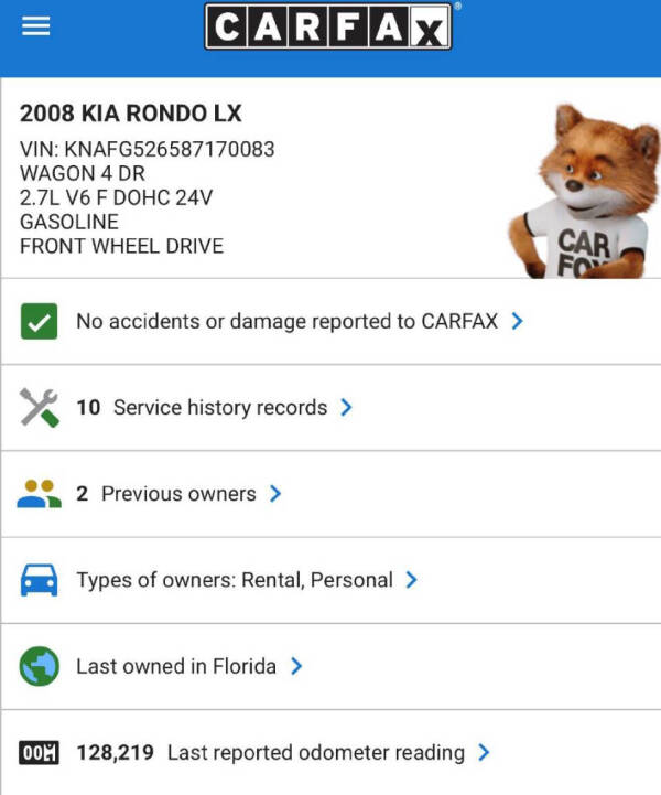 2008 Kia Rondo LX