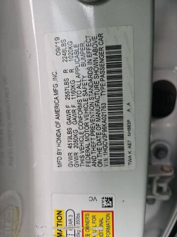 2019 Honda Accord Hybrid Touring