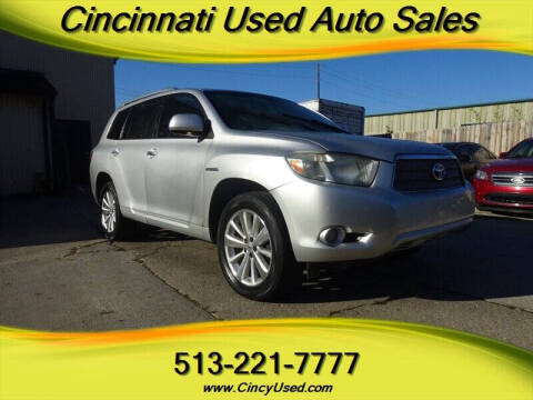 2008 Toyota Highlander Hybrid for sale at Cincinnati Used Auto Sales in Cincinnati OH