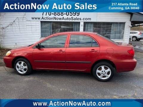 2007 Toyota Corolla for sale at ACTION NOW AUTO SALES in Cumming GA