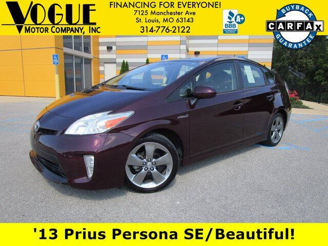 2013 Toyota Prius for sale at Vogue Motor Company Inc in Saint Louis MO