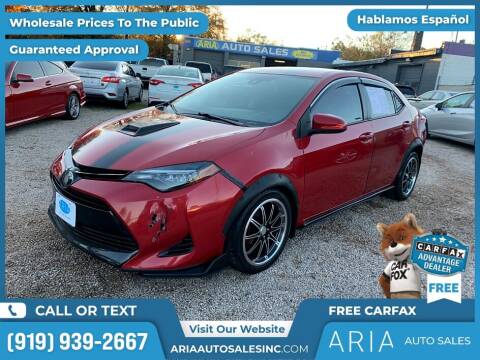 2018 Toyota Corolla for sale at ARIA AUTO SALES INC in Raleigh NC