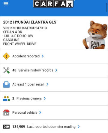 2012 Hyundai Elantra GLS