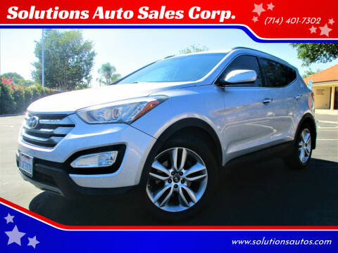 2013 Hyundai Santa Fe Sport for sale at Solutions Auto Sales Corp. in Orange CA