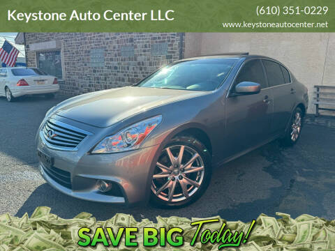 2013 Infiniti G37 Sedan for sale at Keystone Auto Center LLC in Allentown PA