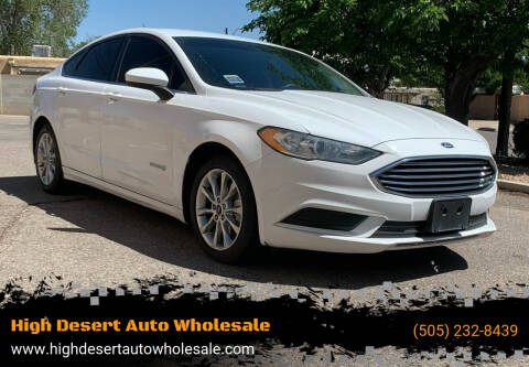 2017 Ford Fusion for sale at High Desert Auto Wholesale in Albuquerque NM