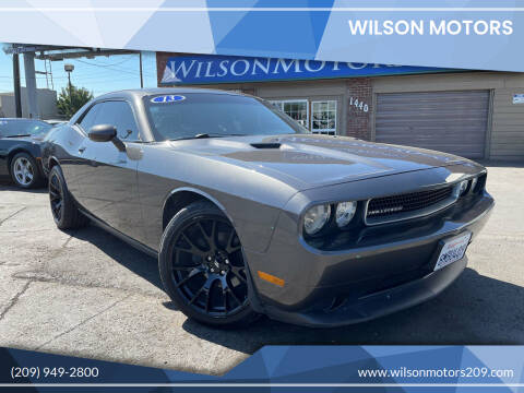 2013 Dodge Challenger for sale at WILSON MOTORS in Stockton CA