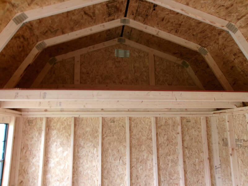 10 x 16 side lofted barn