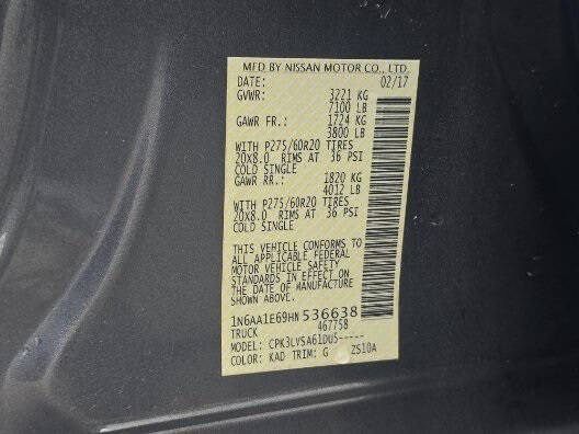 2017 Nissan Titan SL