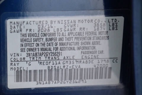 2016 Nissan Sentra SR