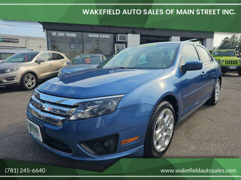 2010 Ford Fusion for sale at Wakefield Auto Sales of Main Street Inc. in Wakefield MA