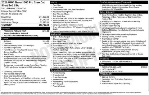 2026 GMC Sierra 1500 Pro