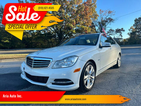 2012 Mercedes-Benz C-Class for sale at Aria Auto Inc. in Raleigh NC