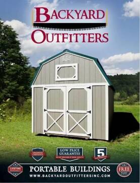  Backyard Outfitters, Inc. Portable Buildings for sale at SUPERIOR MOTORS in Latrobe PA