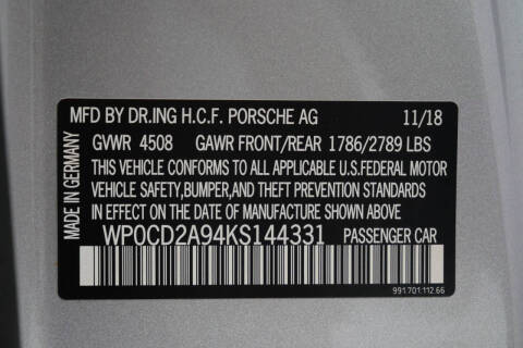 2019 Porsche 911 Turbo S